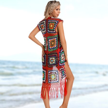 Rainbow Harmony Bohemian Crochet Bikini Set - Image 18