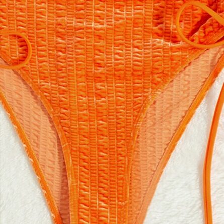 Orange Dream Bandeau Swimsuit - Image 4