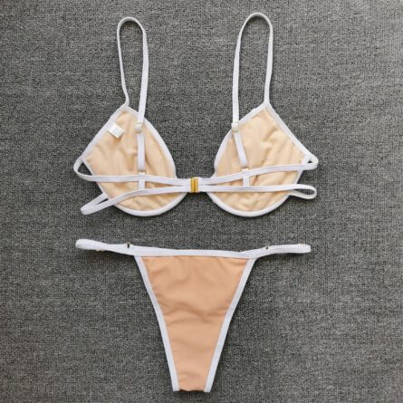 Floral Brazilian Cheeky Transparent Effect Bikini – Bild 22