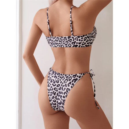 Savage Elegance Leopard Cut Out Bikini Set - Image 3