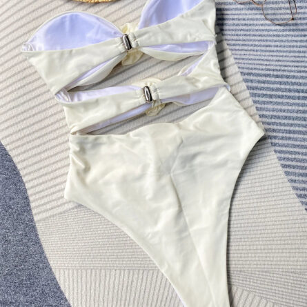 Chic 3D Flower Cut Out Swimsuit - Image 21