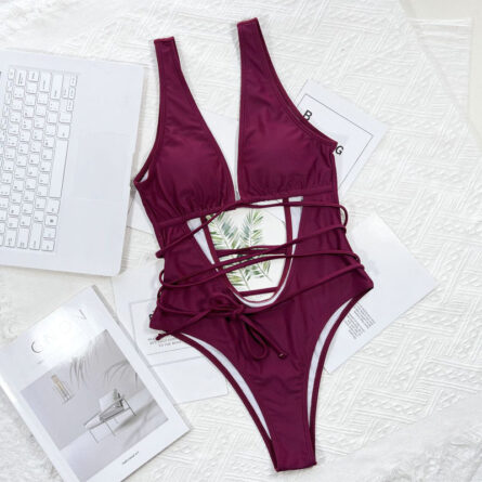Hailey Strappy Waist Cut Out Swimsuit - Image 28