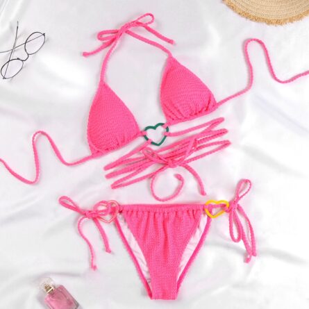 Flirty Hearts Sexy Wrap Around Strings Bikini Set - Image 5