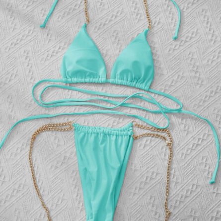 Barbiecore Dreams Hot Pink Halter Bikini – Bild 8