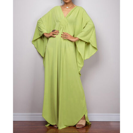 Athena Loose Maxi Kaftan Tunic Beach Cover Up - Image 10