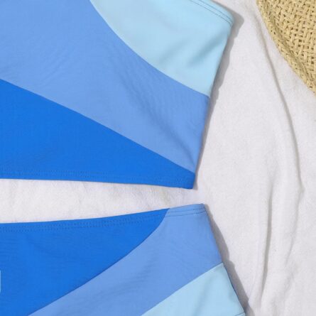 Sarah Pink Colorblock High Waist Bikini – Bild 19