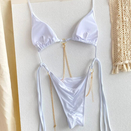 Exotic Sunset Triangle Chains Brazilian Bikini – Bild 19