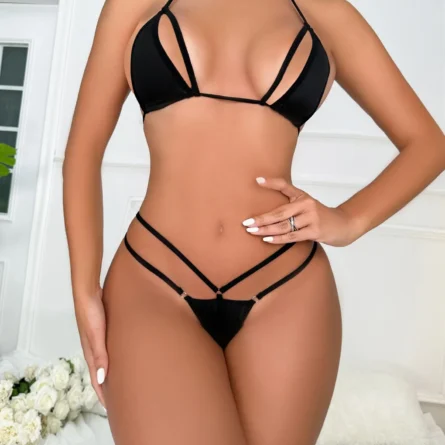 Midnight Mirage Side Boob Micro Cut Out Bikini – Bild 15