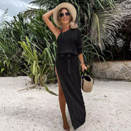 Maldives Calling Crochet Beach Bikini Cover Up White Crochet Dress – Bild 11