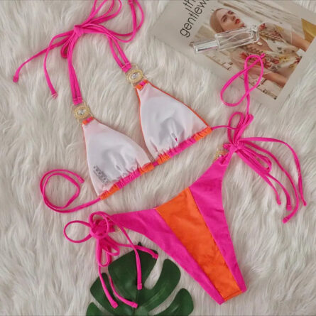 Esmeralda Halter Jewelled Diamond Bikini - Image 18