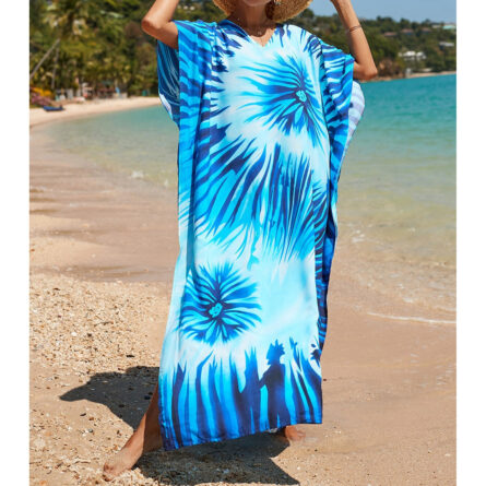 Sunset and Swim Colorful Bohemian Bathing Suit Coverup Kaftan - Image 24