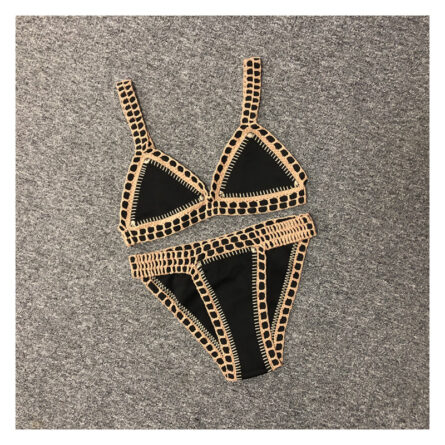 Navy Dreams Crochet Neoprene Bikini - Image 14