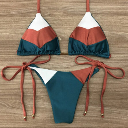 Coastal Colorblock Brazilian Bikini Set – Bild 13