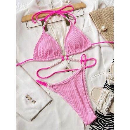Pink Pearl Dream Halter Bikini – Bild 4