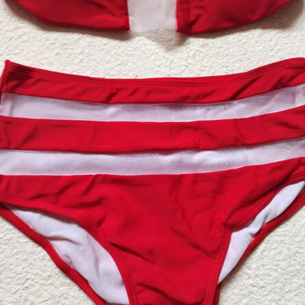 Strapless Dream Mesh High Waist Bikini - Image 12