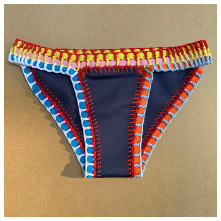 Navy Dreams Crochet Neoprene Bikini - Image 13