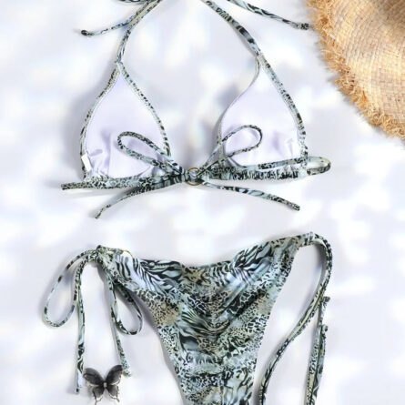 Exotic Sunset Triangle Chains Brazilian Bikini – Bild 33