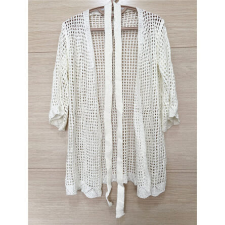 Amelia See Through Crochet Beach Cover Up - Image 11