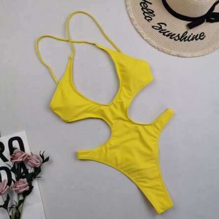 Bahamas Hollow Out One Piece Swimsuit - Image 20