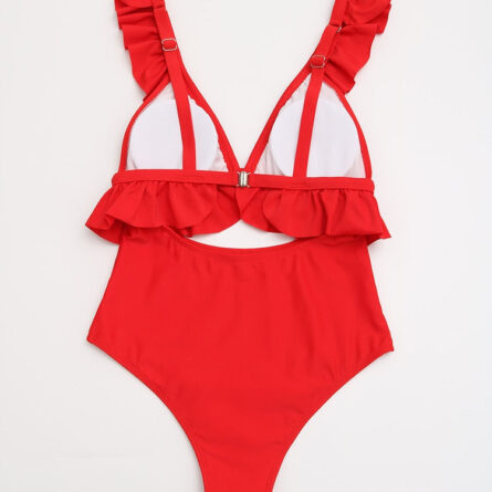 Elegance Unleashed Plus-Size Ruffle Monokini Swimsuit - Image 9