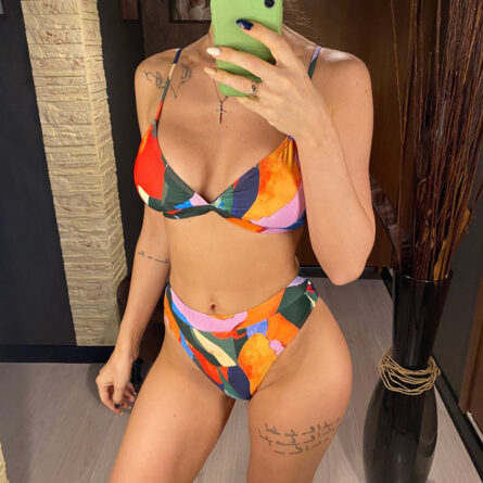 Leopard Lust High Waist Bikini Three-piece Set - Image 19