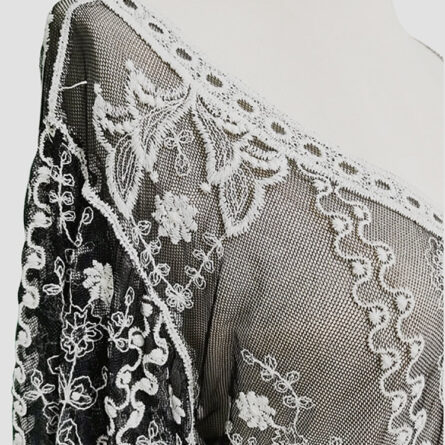 Sunset and Swim Black Lace Crochet Swimsuit Cover Up Dress - Image 12