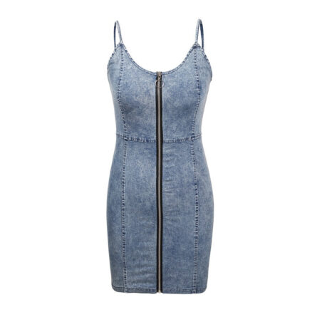 Denim Dreaming Mini Dress - Image 4