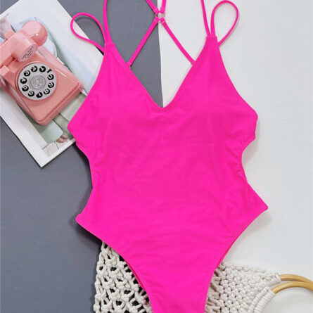 Bahamas Backless Strappy Thong Swimsuit - Image 27