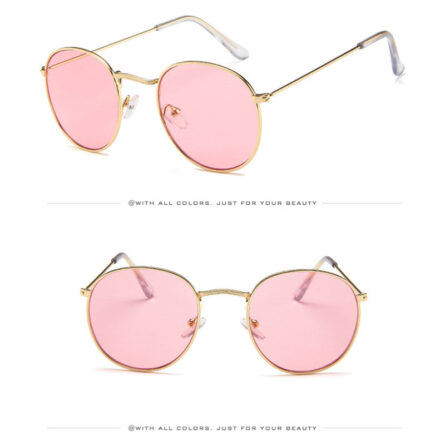 I Miss You Round Frame Colored Sunglasses – Bild 26