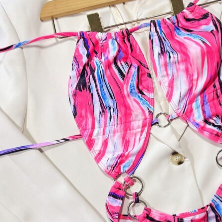 Pink Sexy Thong Swimsuit - Image 2