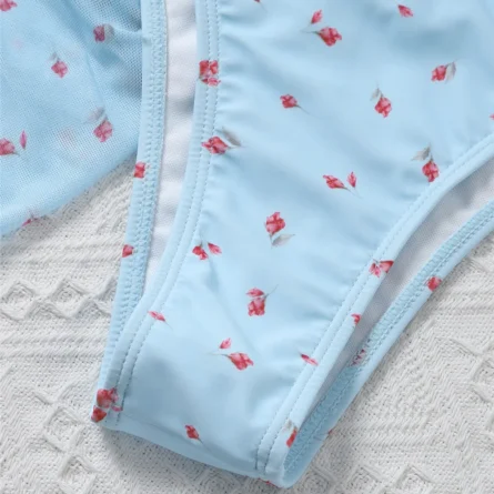 Coastal Blossom Cute Bikini Set - Image 14