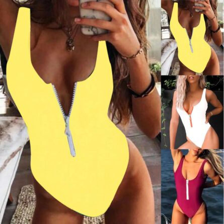 Ocean Breeze Zipper Swimsuit - Image 4