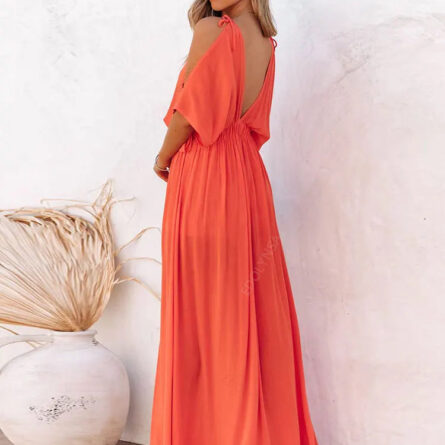 Boho Summer Chiffon V-Neck Tunic Dress - Image 31