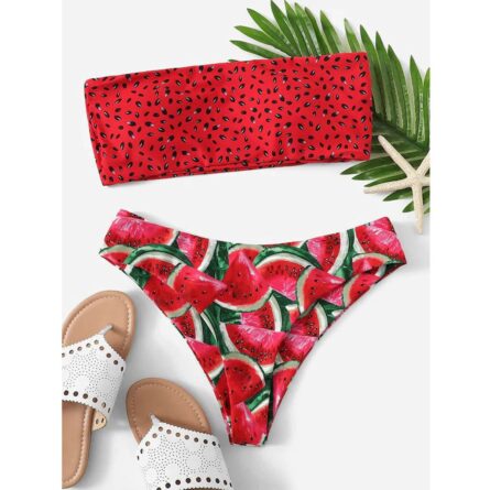 Watermelon Summer Crush Bandeau Bikini - Image 21