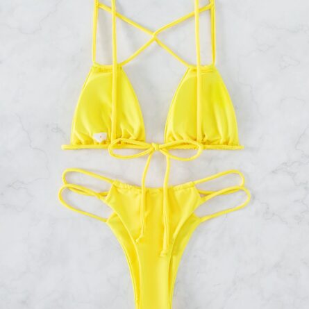 Riviera Strappy Bandage Micro Bikini – Bild 30