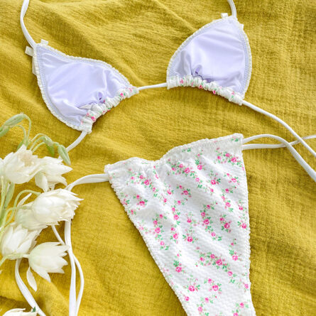 Sweet Flower Bow Bikini - Image 5