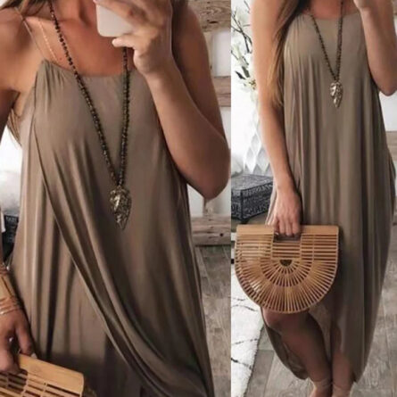 Effortless Flow Slit Maxi Dress - Image 9