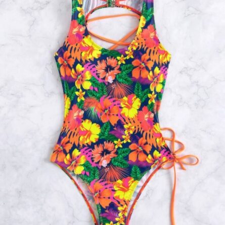 Anguilla Cut Out Open Back Swimsuit - Image 4