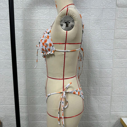 Blossom Dreams Ruffle String Bikini Set - Image 3