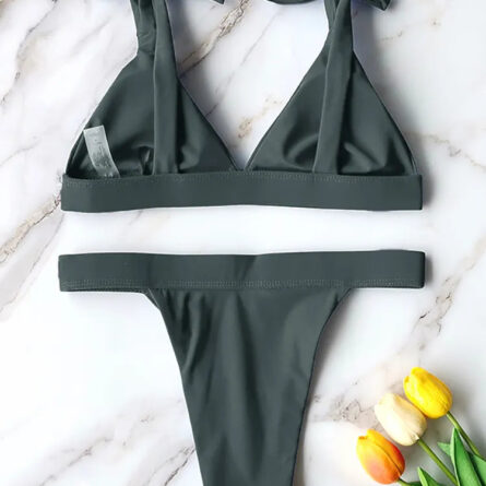 Adriana High Cut Shoulder Tie Bow Bikini - Image 37