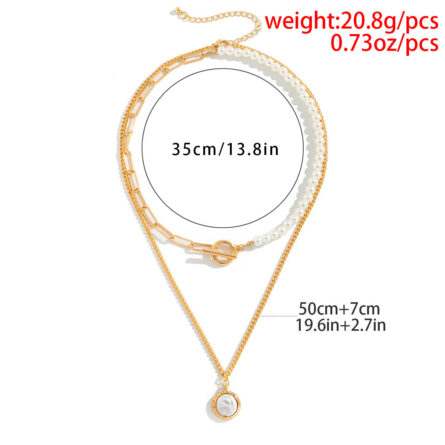 Paradise Lost Pearl Coin Pendant Necklace – Bild 54
