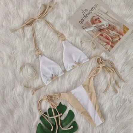 Esmeralda Halter Jewelled Diamond Bikini - Image 9