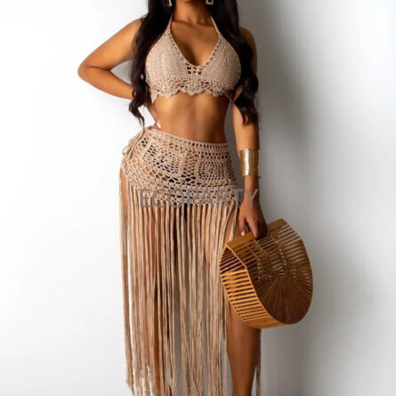 Mirabella Tassel Bikini Top & Beach Skirt - Image 2