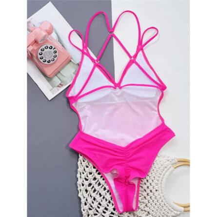 Stunning Leopard Open Back One Piece Swimsuit - Image 40