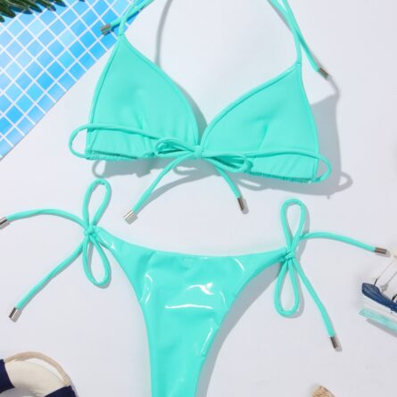 Metallic Magic Women's Triangle Bikini – Bild 36