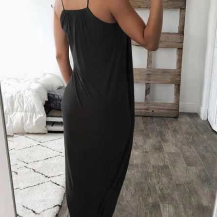 Effortless Flow Slit Maxi Dress - Image 14