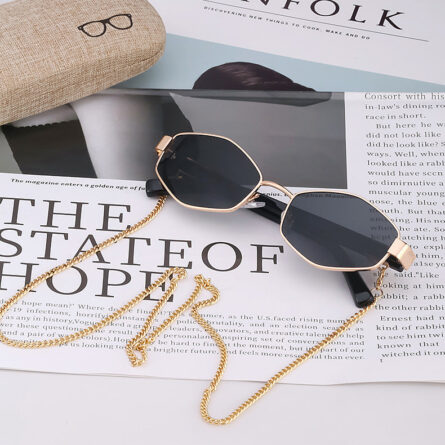 Sunshine Goddess Punk Sunglasses with Chain – Bild 29