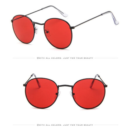 I Miss You Round Frame Colored Sunglasses – Bild 22