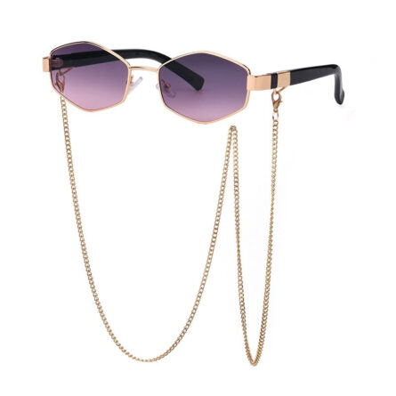 Sunshine Goddess Punk Sunglasses with Chain – Bild 10