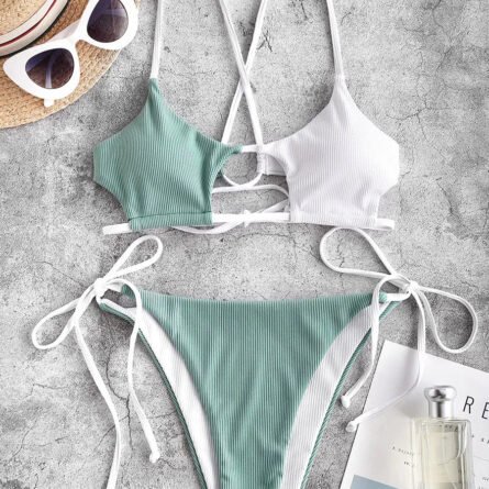 Stella Cut Out Side Tie Bikini - Image 4